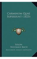 Carminum Quae Supersunt (1825)