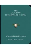 The Origin Of Fingerprinting (1916)