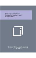 Boenninghausens Characteristics and Repertory V1
