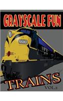 Grayscale Fun TRAINS Vol.2