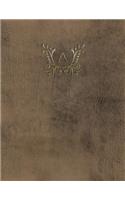 Monogram "A" Grid Sketchbook