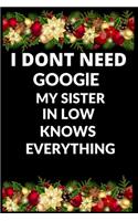 I Don't Need Google My Sister in Law Knows Everything