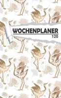 Wochenplaner Flamingo Edel: Eleganter Terminplaner I DIN A5 I 120 Seiten I Undatiert I Wochenkalender I Organizer für Schule, Uni und Büro