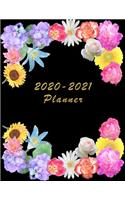 2020 - 2021 - Two Year Planner: Academic and Student Daily and Monthly Planner - July 2020 - June 2021 - Organizer & Diary - To do list - Notes - Month's Focus - Elegant Black Colo