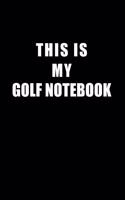 Notebook For Golf Lovers