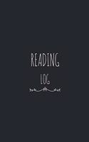 Reading Log: Perfect Gifts For Book Lovers / Reading Journal / Reading Notebook / Reading Log with Tracker & Details, Spacious Record Pages, Softback, Large Size