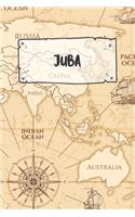 Juba: Ruled Travel Diary Notebook or Journey Journal - Lined Trip Pocketbook for Men and Women with Lines