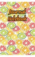 Journal Notebook: Orange Daily Journaling - Lined Paper Wide Ruled Notes Spark Your Imagination and Positive Thinking - Colorful Oranges Cover Print