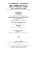 Reauthorization of the Elementary and Secondary Education Act