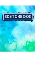 Sketchbook: Personalized Watercolor Sketch Book / Notebook / Journal - 110 Pages of Sketching, Drawing, Writing, and Doodling - Gift