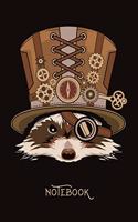 Steampunk Notebook - Vintage Raccoon