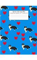 Border Collie Dog Mom Weekly Planner September 2018 - December 2019: Canine Gift Notebook Planning Organizer for Puppy Lovers