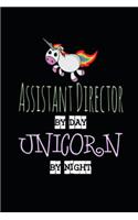 Assistant Director by Day Unicorn by Night: Fun Doodle Sketchbook Artist Idea Paper Book 2019