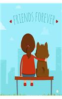 Friends Forever: Dog Journal Blank Notebook for Drawing and Writing