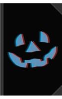 3D Halloween Pumpkin Journal Notebook: Blank Lined Ruled for Writing 6x9 120 Pages