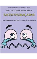 Livro para colorir para crianças de 4-5 anos (Faces engraçadas)