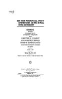 Merit Systems Protection Board, Office of Government Ethics, and Office of Special Counsel reauthorization: hearing before the Subcommittee on Government Operations of the Committee on Oversight and Government Reform, House of Representatives, One Hundre