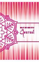 Bullet Dot Grid Style Journal: Beautiful Pink Mandala Bullet Dot Grid Style Journal in 6x9 Softcover Paperback Notebook Vol. 01