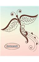 Notebook: Notebook Journal Diary, 110 Lined pages, 8.5" x 11" Notebook for Writing Letters & Words, Diary
