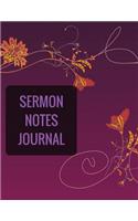 Sermon Notes Journal: With Calendar 2018-2019, Creative Workbook with simple Guide to Journaling: size 8.5x11 Inches Extra Large Made In USA