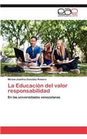 Educacion del Valor Responsabilidad
