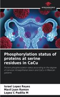Phosphorylation status of proteins at serine residues in CaCu