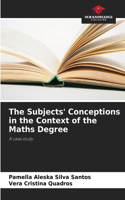 Subjects' Conceptions in the Context of the Maths Degree