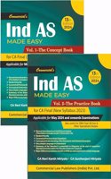 Ind As Made Easy Vols.1 & 2 The Practice Book, CA Final New Syllabus 2023