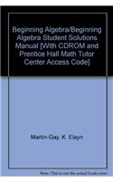 Beginning Algebra/Beginning Algebra Student Solutions Manual