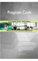 Program Costs A Complete Guide - 2020 Edition