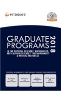 Graduate Programs in the Physical Sciences, Mathematics, Agricultural Sciences, Environment & Natural Resources 2018