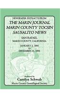 Newspaper Extracts from the Marin County Journal, Sausalito News, Marin County Tocsin, San Rafael, Marin County, California, 1895 to 1896