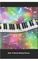 Plan On It 2020 Weekly Calendar Planner - Keyboard Party
