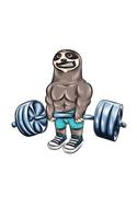 Workout & Food Sloth Notebook