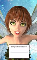 Composition Notebook: Cute Fairy Notebook For Kids Girls 100 Wide Ruled Lined Pages For Writing