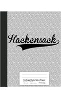 College Ruled Line Paper: HACKENSACK Notebook