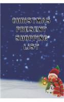 Christmas Present Shopping List