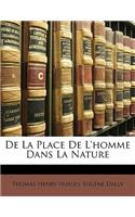 de la Place de L'Homme Dans La Nature