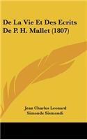de La Vie Et Des Ecrits de P. H. Mallet (1807)