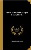 Hoste as an Index of Style in the Orators ..