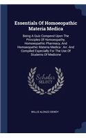 Essentials Of Homoeopathic Materia Medica