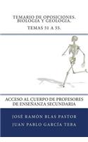 Temario de Oposiciones. Biologia y Geologia. Temas 51 a 55.