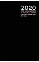 2020 Planner - One Day Per Page Diary 366 Days: Jan 1, 2020 to Dec 31, 2020 - Fully Lined and Dated Journal with extra pages for Notes