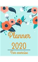 Planner 2020 for exercise: Jan 1, 2020 to Dec 31, 2020: Weekly & Monthly Planner + Calendar Views (2020 Pretty Simple Planners)