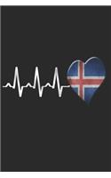 Iceland Notebook: Iceland Notebook - college book - diary - journal - booklet - memo - composition book - 120 sheets - Dot Grid paper 6x9 inch