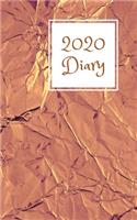 2020 Diary: 5x8 week to a page planner with 12 monthly planners. Lined paper pages after diary for all your notes. Perfect for general use, small business owner