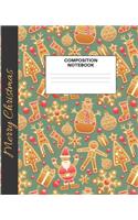 Merry Christmas Composition Notebook