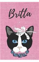 Britta Malbuch für Erwachsene Katze / Notizbuch / Tagebuch / Journal / DIN A5 / Geschenk