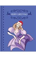 Merry Christmas: Christmas Lined writing notebook journal for christmas lists, planning, menus, gifts, and more