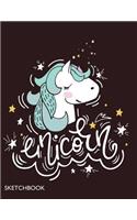 Unicorn sketchbook